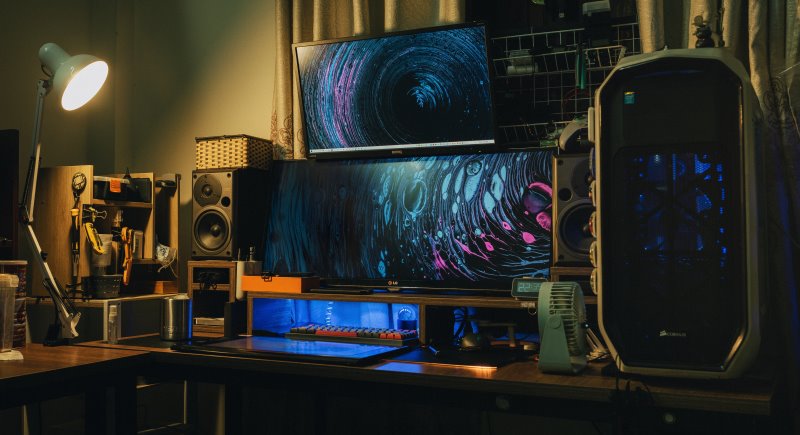 4K-Gaming-Monitor Auflösung Setup aus 2 Monitoren