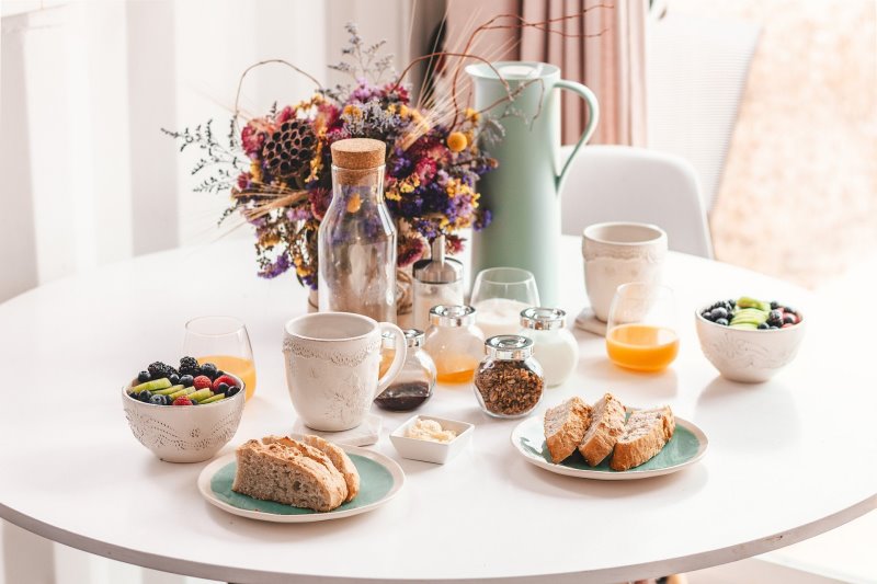 Geschirr-Set-Fruehstueck Geschirr-Set-lockere-Mahlzeit-Fruehstueck