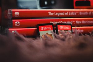 Switch-Spieleverpackungen und Switch-Spiele