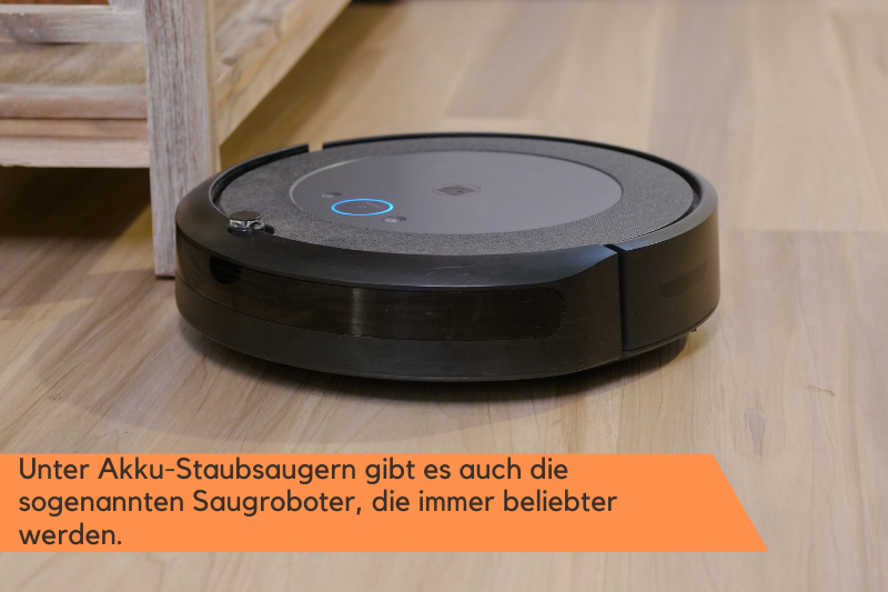 Ein Saugroboter in Nutzung. 