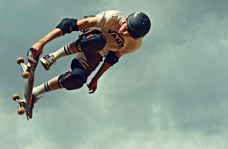 Schutzset zum Skateboard fahren