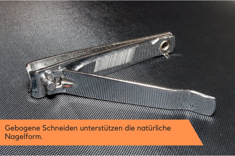 Edelstahl-Nagelknipser mit integrierter Feile