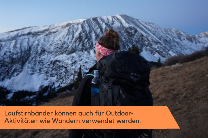 Laufstirnband beim Wandern