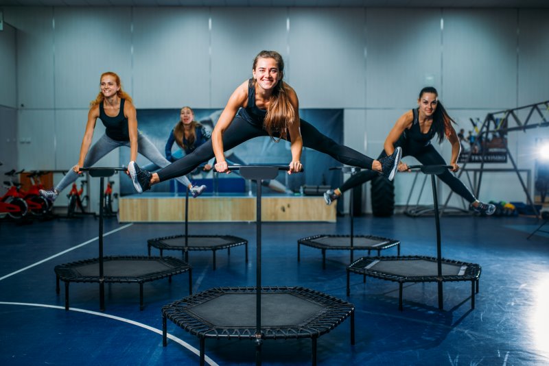 Jumping Fitness auf Fitness Trampolinen