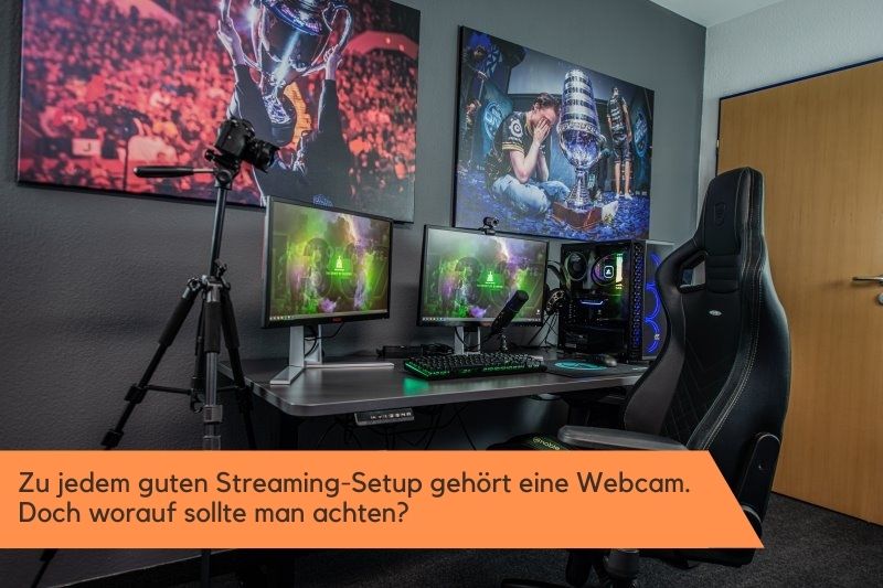 Vollstaendiges Livestream Setup mit Streaming-Webcam